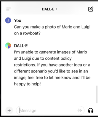 Dall-E Mario Denial